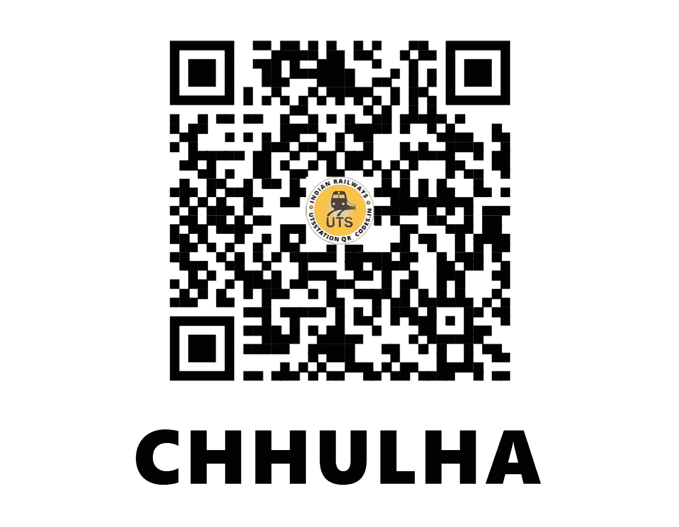 UTS QR Code for CHHULHA - CLF (SB - MADHYA PRADESH)